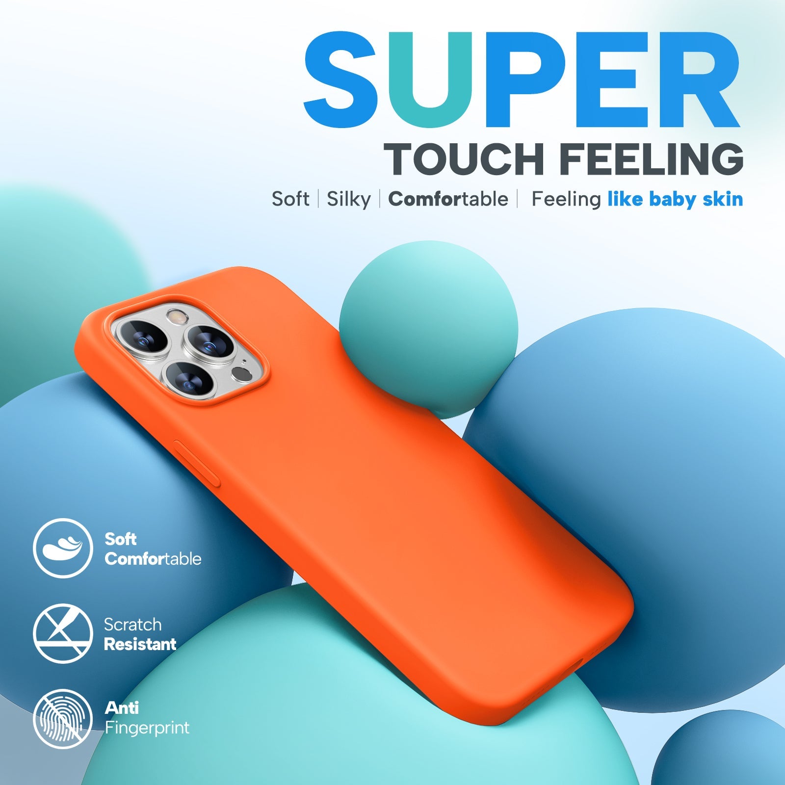 Miracase Designed for iPhone 15 Pro Max Case,[Compatible with MagSafe], [with 2 Pack Screen Protectors],Shockproof Liquid Silicone Professional Case with Microfiber Lining,6.7 inch