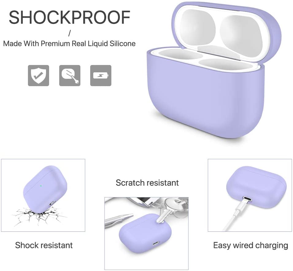 Upgrade arirpod pro case airpod pro charging case liquid silicone airpod case cover for airpods pro