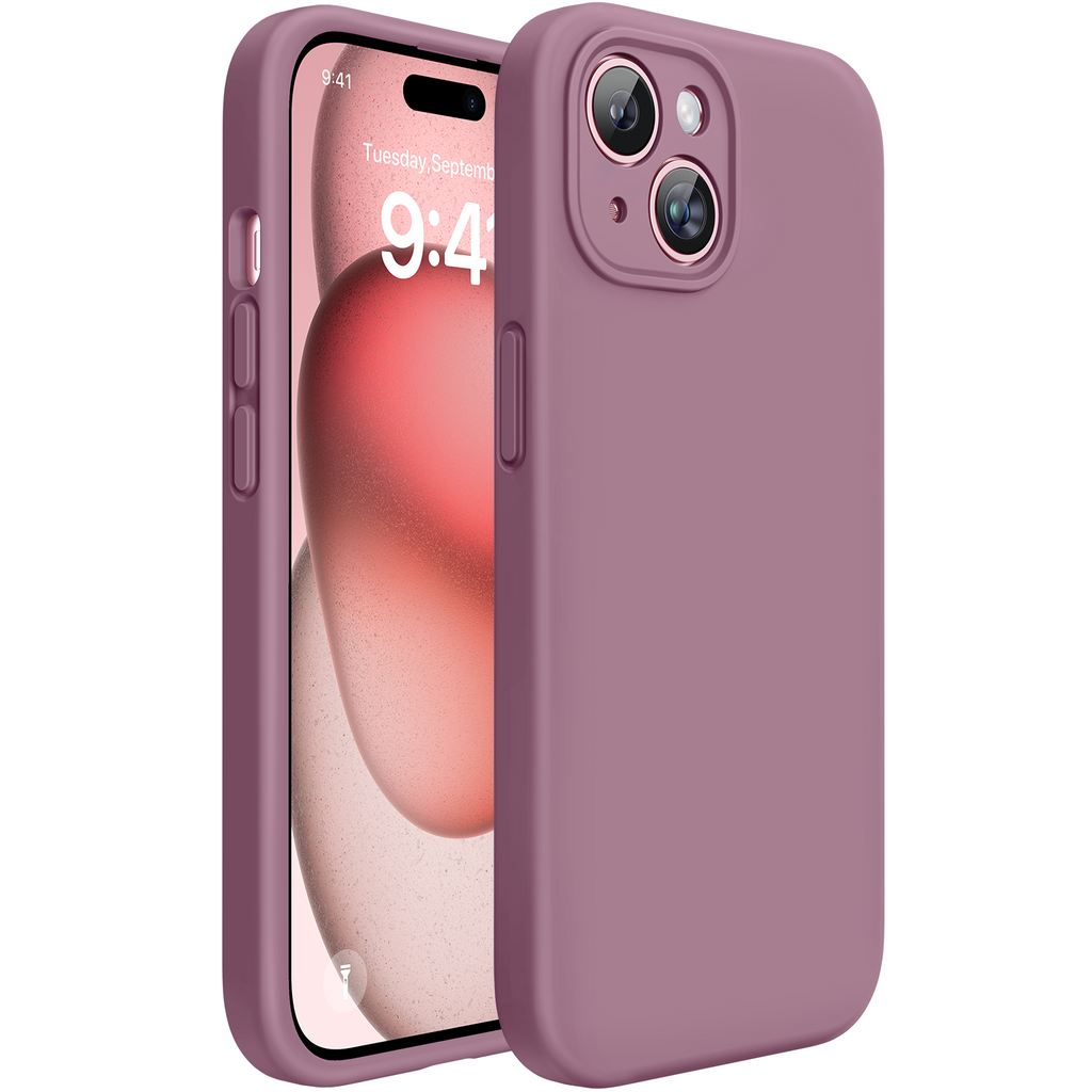 Miracase Compatible with iPhone 15 Case, [Soft Anti-Scratch Microfiber Lining], Liquid Silicone Case Gel Rubber Shockproof Drop Protection Phone Case for iPhone 15