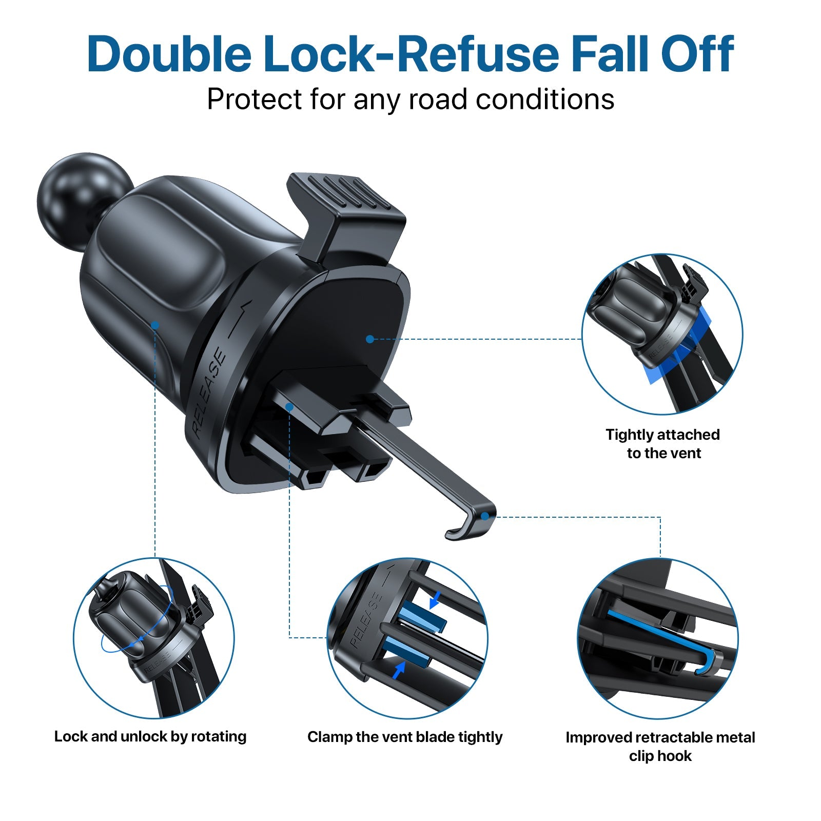 Miracase New Design Cradle Car Phone Holder Mount for Air Vent