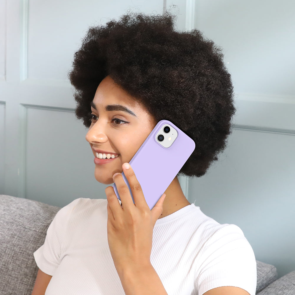 Miracase Compatible with iPhone 12 Case and iPhone 12 Pro Case, Liquid Silicone Gel Rubber Full Body Protection Shockproof Drop Protection Phone Case for iPhone 12/12 Pro 6.1 inch