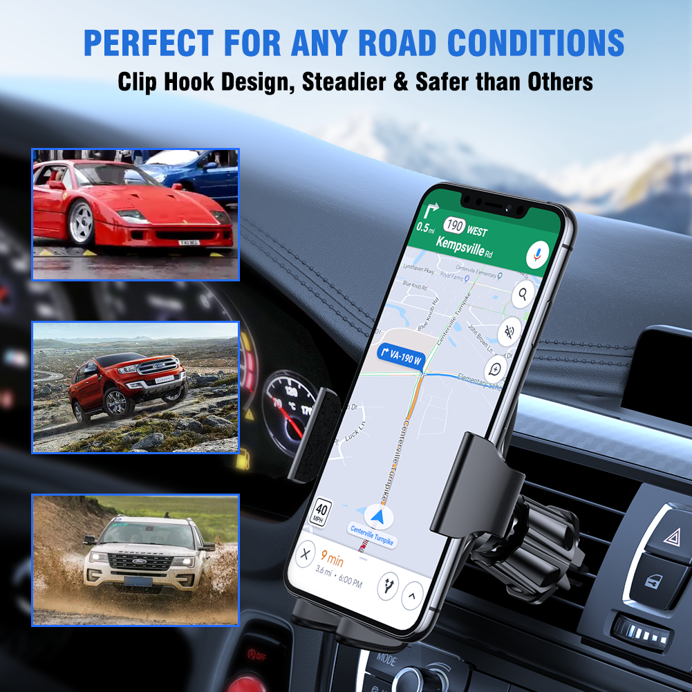 Upgraded Car Phone Holder, Universal Car Air Vent  Phone Mount